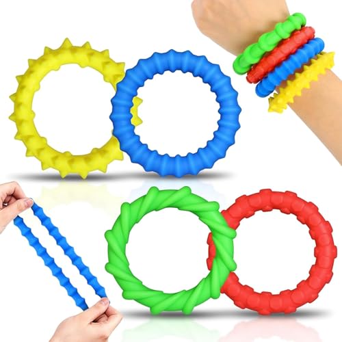 ElevaPulse Fidegt Toys Sensorischen Armbänder, sensorik Spielzeug Pack Wristband Fidget Dekompression Spielzeug, Sensory Zappeln Anti Stress von ElevaPulse