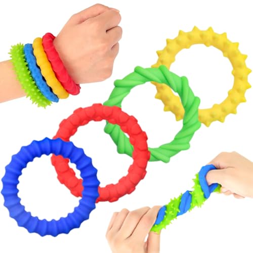 ElevaPulse Fidegt Toys Sensorischen Armbänder, sensorik Spielzeug Pack Wristband Fidget Dekompression Spielzeug, Sensory Zappeln Anti Stress von ElevaPulse