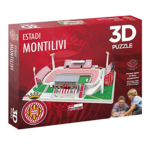 Eleven Force Puzzle Estadio Municipal 10834 Stadionpuzzle 3D Montilivi (Girona), bunt von Eleven Force