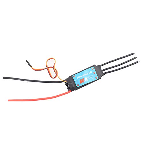 ElgnAura bürstenloser ESC für RC -Fahrzeuge, wegen elektronischer Geschwindigkeitscontroller mit leichtem Design, für RC -Autos, Schiffe und Outdoor -Enthusiasten (60a) von ElgnAura