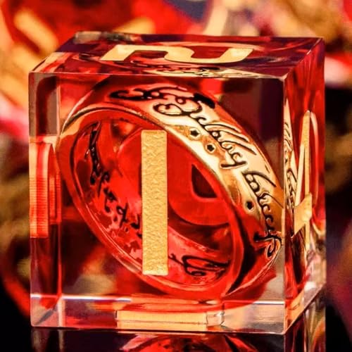 DND Würfel Set Herr der Ringe D4 D6 D8 D10 D% D12 D20 Handgefertigt Kunstharz Scharfkantige D&D Würfel für Dungeons und Dragons Pathfinder Rollenspiele Tischspiele RPG MTG Spiele mit Geschenkbox DND Würfel Set Herr der Ringe D4 D6 D8 D10 D% D12 D20 Handgefertigt Kunstharz Scharfkantige D&D Würfel für Dungeons und Dragons Pathfinder Rollenspiele Tischspiele RPG MTG Spiele mit Geschenkbox von Elifel