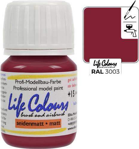 Elita LC003003-SM-015 Modellbau-Farbe Rubin-Rot 15ml von Elita