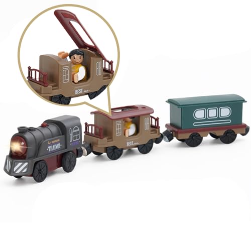 Elektrische Zug Spielzeug, Eisenbahn Elektrische Lok, Batteriebetriebener Personenzug mit Geräuschen und Licht für Kleinkinder 3 4 5 Jahre alte Kinder Elektrische Zug Spielzeug, Eisenbahn Elektrische Lok, Batteriebetriebener Personenzug mit Geräuschen und Licht für Kleinkinder 3 4 5 Jahre alte Kinder von Elitecran