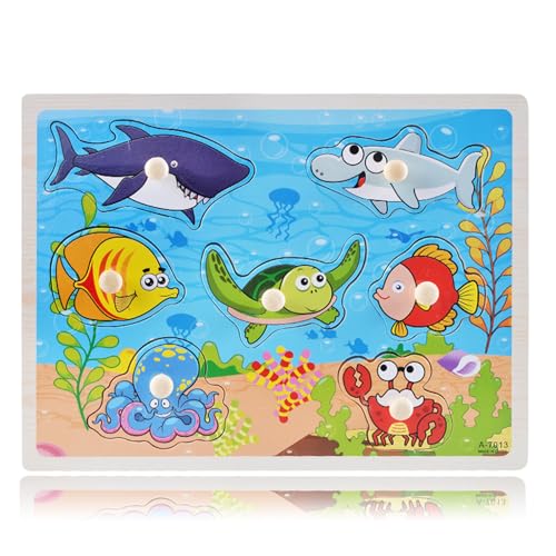Holzpuzzle für Kinder, Kreativpuzzle, Handgriff-Puzzlespielzeug, Kinderspielzeug, Spielzeug für die frühe Kindheit, Fischpuzzle aus Holz, Puzzle mit Griff, lustiges Puzzlespielzeug Holzpuzzle für Kinder, Kreativpuzzle, Handgriff-Puzzlespielzeug, Kinderspielzeug, Spielzeug für die frühe Kindheit, Fischpuzzle aus Holz, Puzzle mit Griff, lustiges Puzzlespielzeug von Elkuaie
