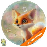 Fox Bubblezz, 25 x 25 cm, 30 Teile, Holz-Puzzle von Elliot GmbH