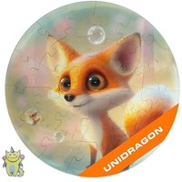 Fox Bubblezz, 25 x 25 cm, 30 Teile, Holz-Puzzle von Elliot GmbH