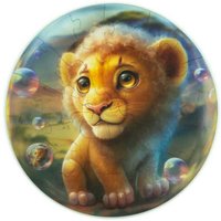 Lion Bubblezz, 25 x 25 cm, 30 Teile, Holz-Puzzle von Elliot GmbH