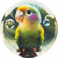 Parrot Bubblezz, 25 x 25 cm, 30 Teile, Holz-Puzzle von Elliot GmbH