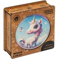 Unicorn Bubblezz, 25 x 25 cm, 30 Teile, Holz-Puzzle von Elliot GmbH