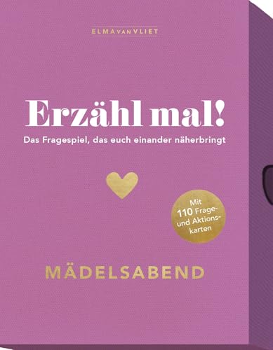 Erzähl mal! Mädelsabend: Das Fragespiel, das euch einander näherbringt | Unterhaltsames Fragespiel für Freundinnen, 3-8 Spieler. Ab 16 Jahren Autorin Elma Van Vliet Erzähl mal! Mädelsabend: Das Fragespiel, das euch einander näherbringt | Unterhaltsames Fragespiel für Freundinnen, 3-8 Spieler. Ab 16 Jahren Autorin Elma Van Vliet von Elma van Vliet