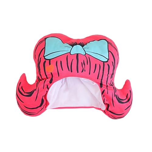 Elnwnnkc Halloween Bowknot Kopfbedecke Plüsch Perücken Kopfbedeckung Für Maskerade Halloween Plüsch Cartoon Kopfbedeckung von Elnwnnkc