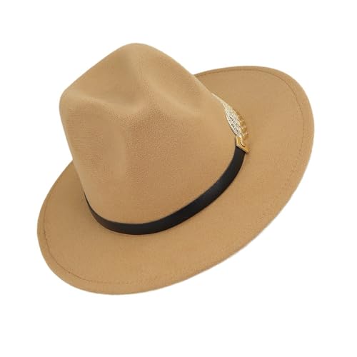 Elnwnnkc Homburg Fedoras Mit Metallblatt Fedoras Top Klassischer Schweinehut Für Jungen Männer Themenparty Party von Elnwnnkc