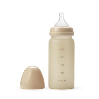 Elodie Babyflasche aus Glas 250 ml, Pure Khaki von Elodie