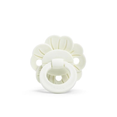 Elodie Schnuller Silikon Binky Bloom ab 3+ Monate, vanilla white von Elodie