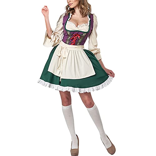 Elogoog Halloween-Kostüme für Mädchen, Bier, Damen, Halloween-Kostüm, Damenkostüm, Herbstkleid, sexy (Größe A, M) von Elogoog