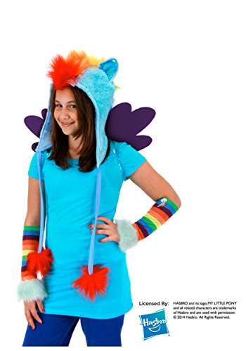 My Little Pony Rainbow Dash Hoodie Hat Costume Headpiece von Elope