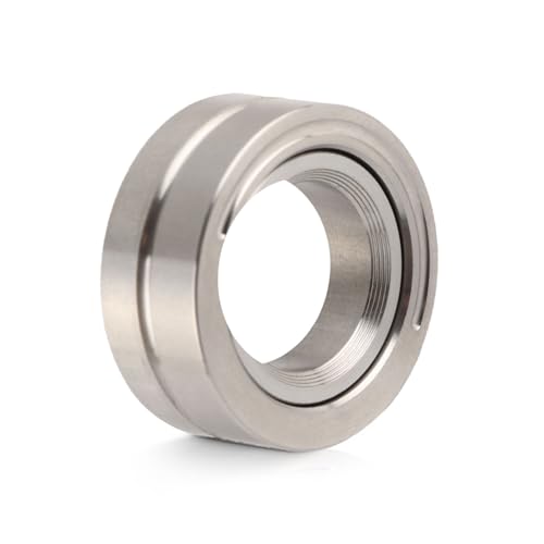 Elprico Angst-Ringe für Frauen Männer, Unterstützung DIY Audible Toggle Magnetic Fidget Spinner Ring, Edelstahl-Spinner-Ringe Stress-Spielzeug Schreibtisch EDC von Elprico