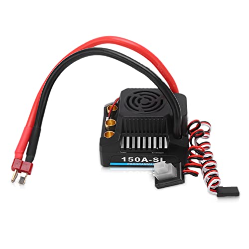 Elprico RC Brushless ESC, 150A Wasserdichter, Staubdichter, Mehrfach Geschützter RC-Brushless-Motor, Bürstenloser Motor aus Aluminiumlegierung und ESC-Controller für 1/8 RC-Car von Elprico