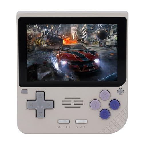 Elprico Retro-Handspielkonsole, 3,5-Zoll-Bildschirm, 4-Kern-CPU-Minispielkonsole, Retro-Spielekonsolen-Handheld mit 3000-mAh-Akku (128G) von Elprico