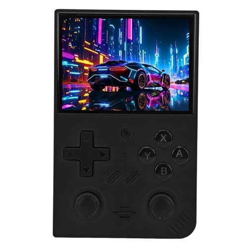 Handheld-Spielekonsole, 3,5-Zoll-IPS-LCD-Display, 4 Kerne, 1,5 GHz, Retro-Handheld-Spielekonsole, Taschenspielkonsole für Heim- und Outdoor-Reisen (128G+Schwarz) von Elprico