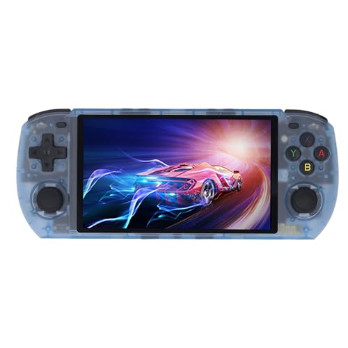 Handheld-Spielekonsole, 5-Zoll-IPS-HD-Display, Open-Source-Retro-Tastensteuerung, Handheld-Videospielkonsole für Heimreisen (16G+128G) von Elprico