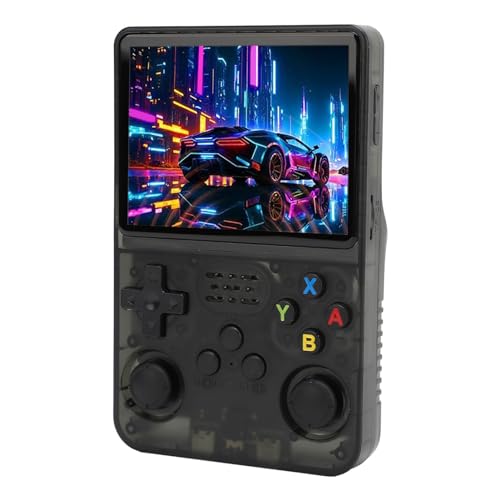 R36S Handheld-Spielekonsolen, 3,5-Zoll-IPS--Handheld-Videospielkonsole mit Dual-3D-Joystick, 3500-mAh-Handheld-Retro-Spielekonsole (128G) von Elprico