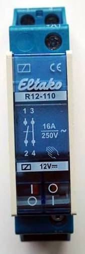 Eltako R12-110-12V Schaltrelais Nennspannung: 12V Schaltstrom (max.): 8A 1 Schließer, 1 Öffner 1St. von Eltako