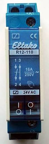 Eltako R12-110-24V Schaltrelais Nennspannung: 24V Schaltstrom (max.): 8A 1 Schließer, 1 Öffner 1St. von Eltako