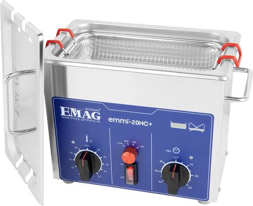 Emag Emmi-20HC Plus Ultraschallreiniger Universal 120W 2.6l mit Heizung von Emag