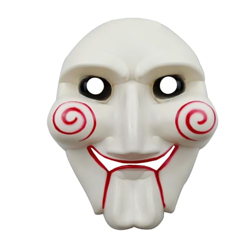 Embhlitfe Halloween Weiße Masken,Halloween Masken Halloween Vollgesichtsmaske Halloween Ghostface Maske,DIY Hip Hop Maske für Männer Rollenspiele Halloween Party Masken Requisiten Zubehör (B) von Embhlitfe