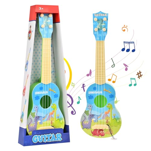 Gitarre für Kinder,43 cm Ukulele Gitarren Spielzeug für Kinder Mini Gitarre Ukulele Musikspielzeug Ukulele Instrument,Minigitarre Lernspielzeug für Kleinkinder Anfänger Jungen Mädchen Geschenk (Grün) von Embhlitfe