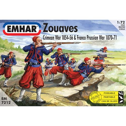 Emhar EM7212 Figur-1/72 Krim-Krieg: Französische Zuaven Soldaten von Emhar