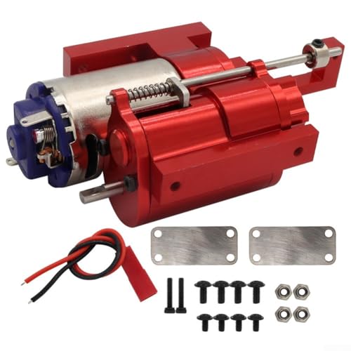 Emiif Robustes ferngesteuertes Auto für Getriebe mit robusten Materialien und effizienter Bedienung über einen 370 Bürstenmotor (rot) von Emiif