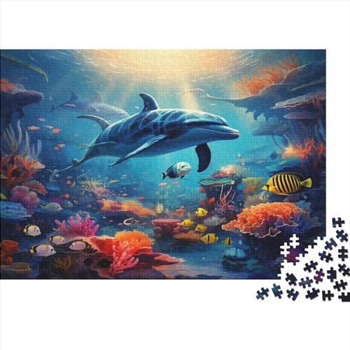 Delphine Puzzle 1000 Teile Puzzle Für Erwachsene Und Kinder Ab 14 Jahren Puzzle Im Für Wohnkultur Kunstpuzzle von Eminyntia