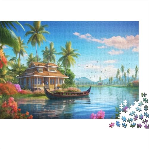 Ferienbucht Puzzle - 300 Teile Puzzle Für Erwachsene Und Kinder Ab 14 Jahren Puzzle Kinder Lernspiel Spielzeug Geschenk von Eminyntia