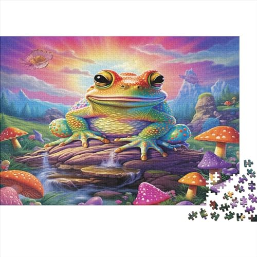 Kröte300 Teile Puzzles Für Erwachsene Teenager Stress Abbauen Familien Majestätisch Kunstpuzzle-300 Teile Puzzle Kinder Lernspiel Spielzeug Geschenk von Eminyntia