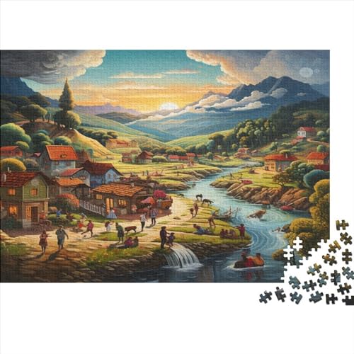 Paradies500 Teile Puzzles Für Erwachsene Teenager Stress Abbauen Familien Prächtig Kunstpuzzle-500 Teile Puzzle Kinder Lernspiel Spielzeug Geschenk von Eminyntia