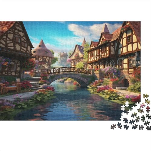 Stadtbild-Architektur 500 Teile Puzzles Für Erwachsene Teenager Stress Abbauen Familien - Puzzlespiel 1000-teiliges Puzzle Kinder Lernspiel Spielzeug Geschenk von Eminyntia