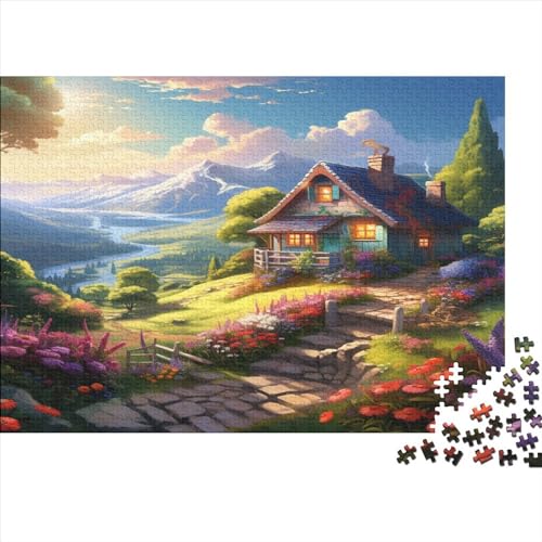 Süße Landschaft500 Teile Puzzles Für Erwachsene Teenager Stress Abbauen Familien Prächtig Kunstpuzzle-500 Teile Puzzle Kinder Lernspiel Spielzeug Geschenk von Eminyntia