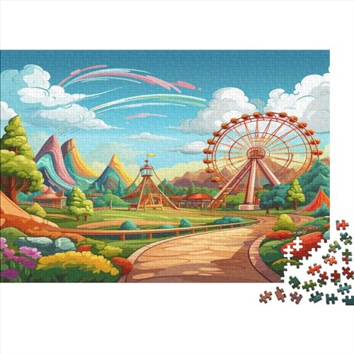 Vergnügungsparks 300 Teile Puzzle Für Erwachsene Und Kinder Ab 14 Jahren,Geschenk Für Kinder Erwachsene Puzzle Kinder Lernspiel Spielzeug Geschenk von Eminyntia