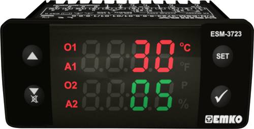 Emko ESM-3723.2.5.5.0.2/01.01/1.0.0.0 2-Punkt und PID Regler Temperaturregler SSR (L x B x H) 65 x 7 von Emko