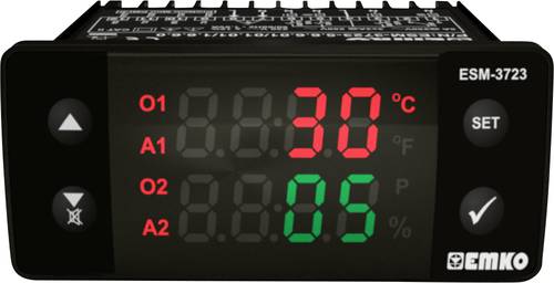 Emko ESM-3723.8.3.5.0.1/01.01/1.0.0.0 2-Punkt und PID Regler Temperaturregler NTC 0 bis 100°C Relai von Emko