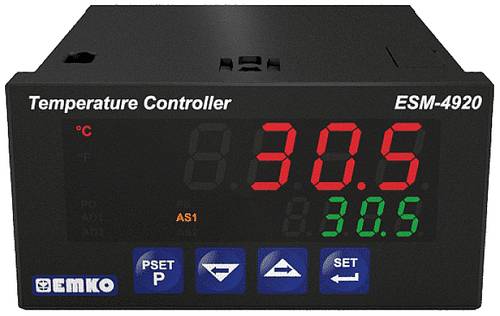 Emko ESM-4920 2-Punkt, P, PI, PD, PID Temperaturregler Pt100 -200 bis +1700°C Relais 5A (L x B x H) von Emko