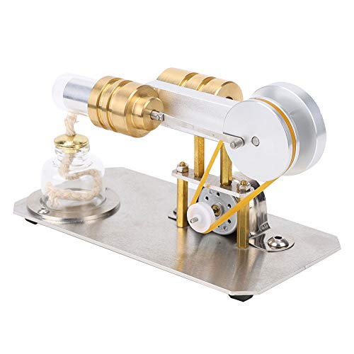 Emoshayoga Science Kits Stirlingmotor-Modell, Messingzylinder, physikalische Laborausrüstung, Bildungswerkzeug-Set von Emoshayoga