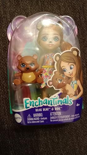 Enchantimals Bexie Bär (10,2 cm) und Bidie, tolles Geschenk für Kinder ab 4 Jahren, HCG00 von Enchantimals