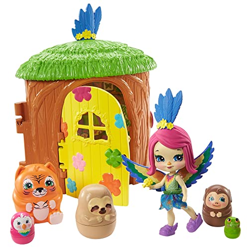 Enchantimals GTM49 - Secret Besties Peeki Parrots Baumhaus,Spielzeug, tolles Geschenk für Kinder ab 3 Jahren von Mattel