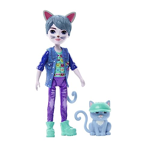 Enchantimals Glam Party Cole Cat Puppe - mit bestem Tierfreund Claw, Abnehmbarer Kleidung und Schuhen, für Mode- und Tierliebhaber ab 4 Jahren, HNT59 Enchantimals Glam Party Cole Cat Puppe - mit bestem Tierfreund Claw, Abnehmbarer Kleidung und Schuhen, für Mode- und Tierliebhaber ab 4 Jahren, HNT59 von Enchantimals