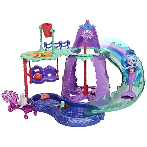 Enchantimals HCG03 - Royal Unterwasser-Abenteuerpark Spielset (ca. 30 x 43 cm) mit der Seelöwenpuppe Shayda Sea Lion, Tierfiguren und Zubehör, Spielzeug Geschenk ab 4 Jahren von Enchantimals