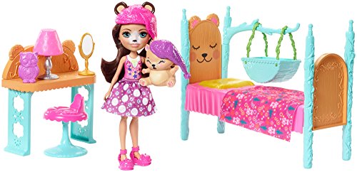 Mattel Enchantimals FRH46 Bren Bear und Snore Schlafzimmer von Mattel