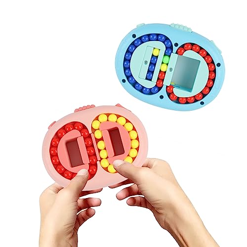 Magic Bean Cube，2 Stück Rotierender Fingerwürfel Intelligenz Spiele Kreatives Rotating Cube Toy，Dekompression Puzzle Toys für Kinder Teens Erwachsene von Encuryna
